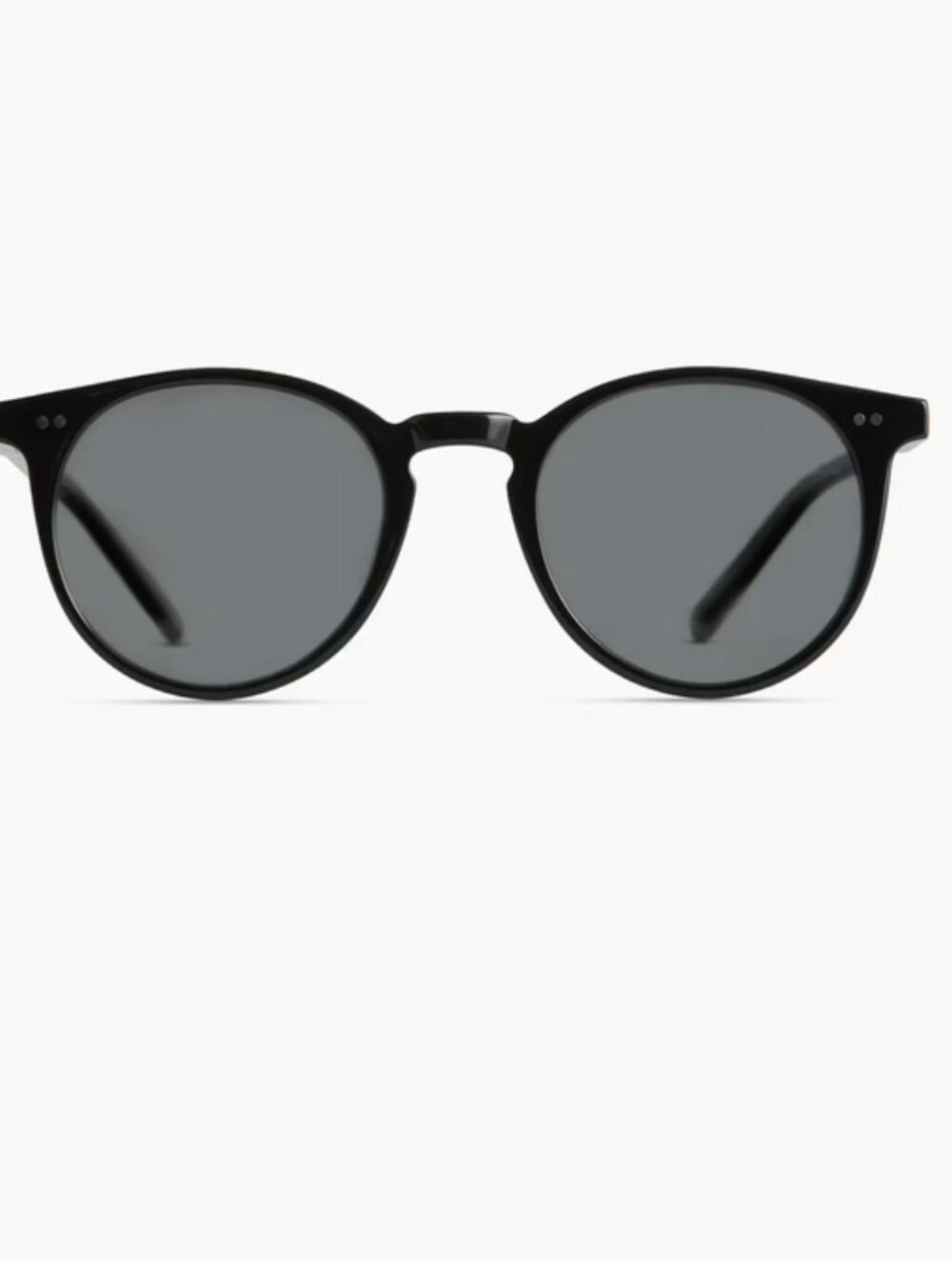 NWT Quince Noah Polarized Acetate Sunglasses Black with Grey Lenses